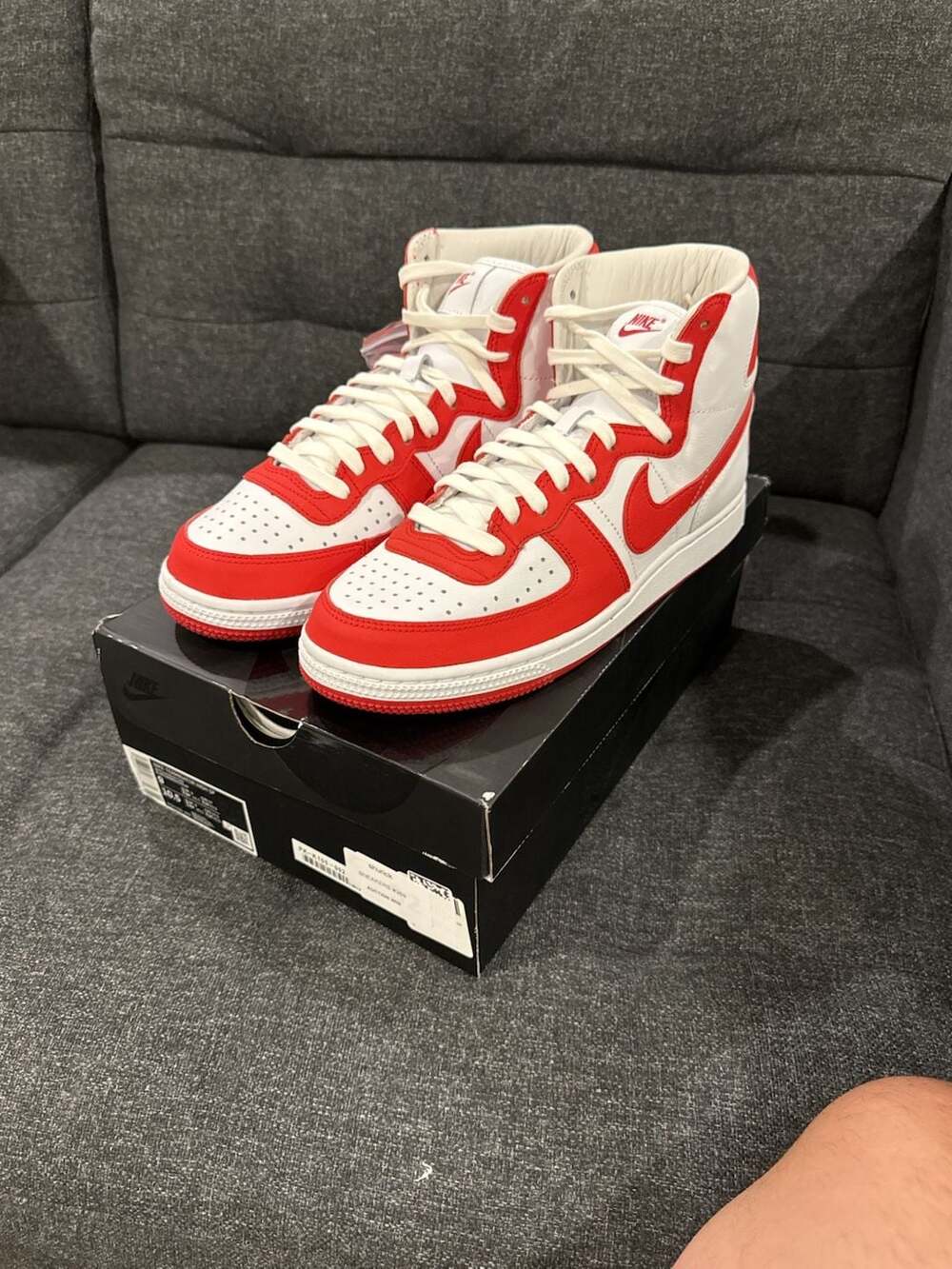 9M - Comme des Garcons Homme Plus x Nike Terminator High SP Red White FD4159-102